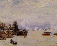 Sisley, Alfred - The Seine, View from the Quay de Pont du Jour